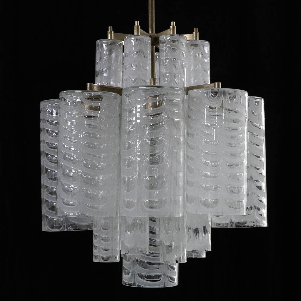 Ercole BAROVIER (1889-1974)(?) 'Plafondlamp' voor Barovier & Toso. (H:100 x D:57 cm)