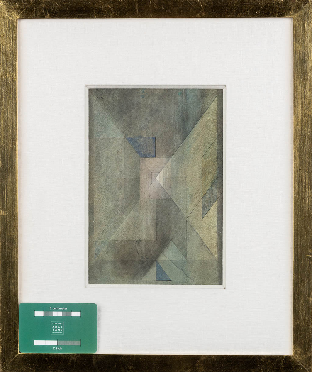 Félix DE BOECK (1898-1995) 'Abstracte Compositie' Twee tekeningen, voor-achter