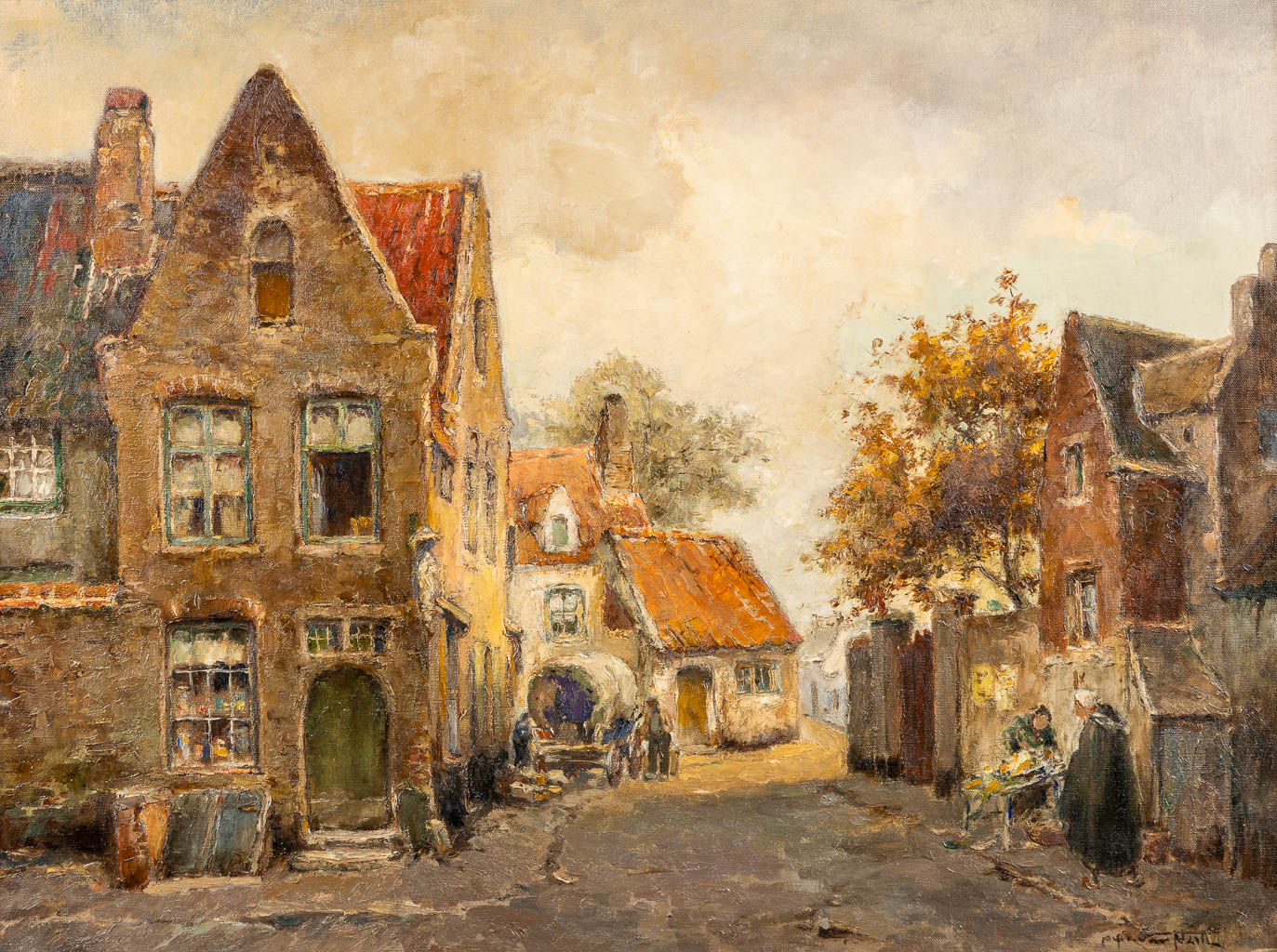  Alfred VAN NESTE (1874-1969) 'Breestraat - Verrelande'