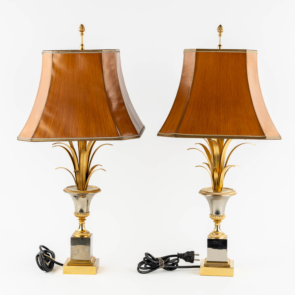 Boulanger S.A., a pair of table lamps, Hollywood Regency style.