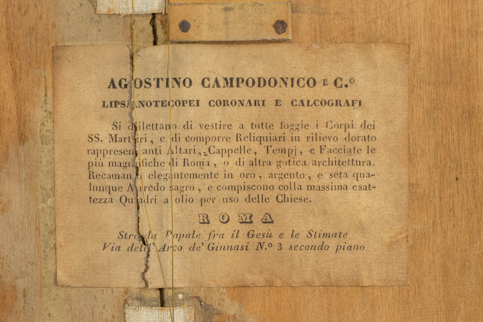 A large reliquary calendar, added with a relic of the True Cross and Objects of passion. 19th C.