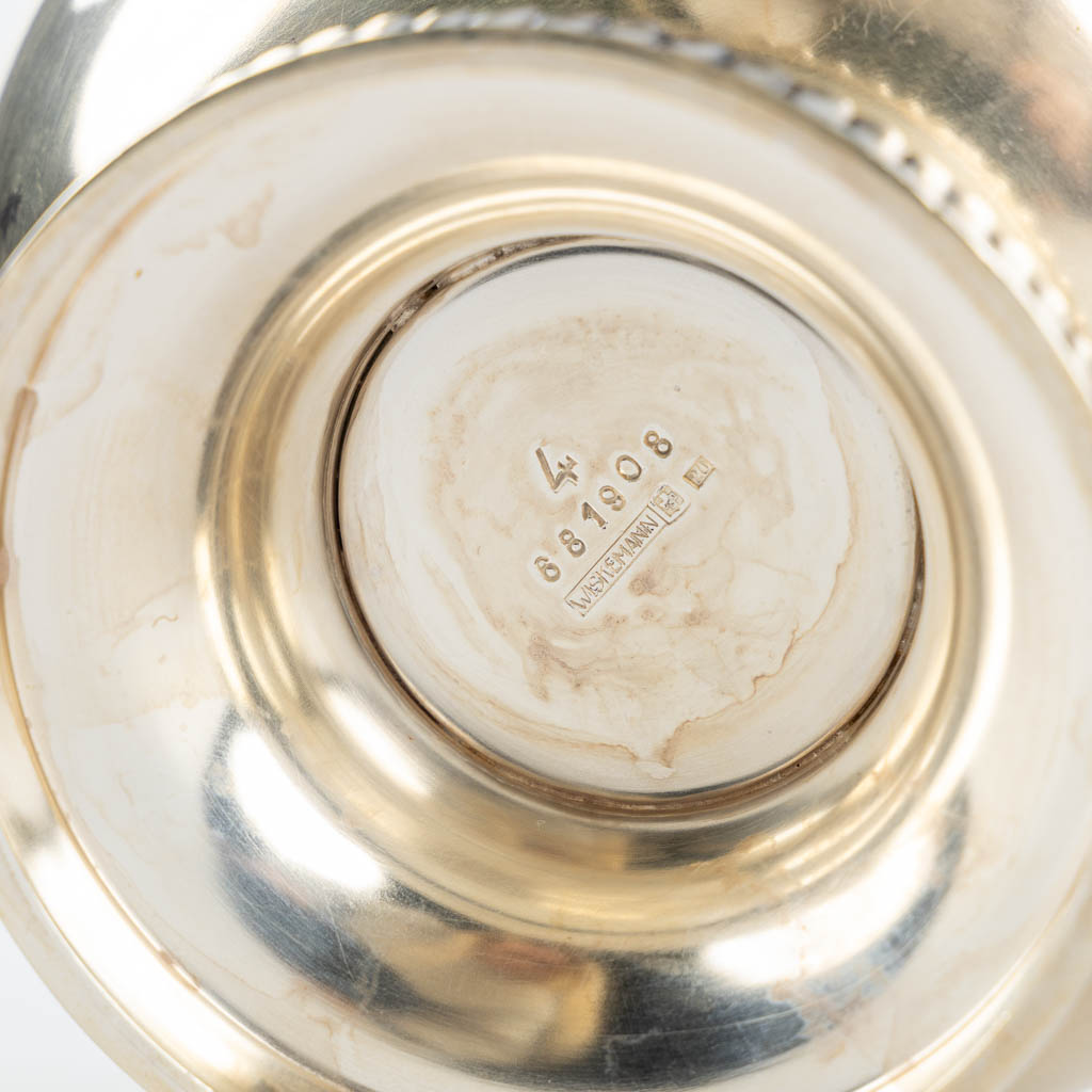 Wiskemann, a silver-plated coffee and tea service, Louis XVI style.