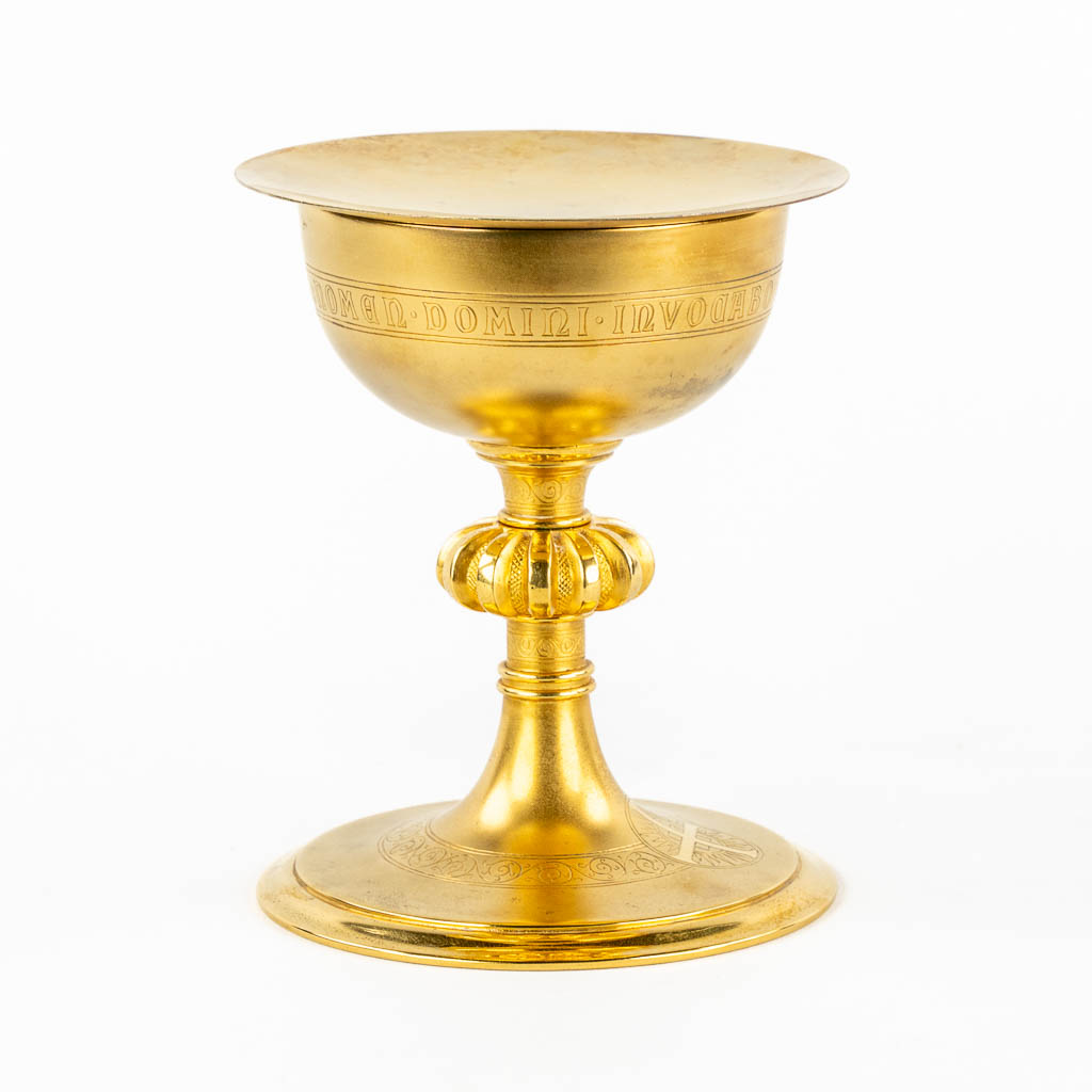 A Roman Revival chalice, gilt brass. (1933). 