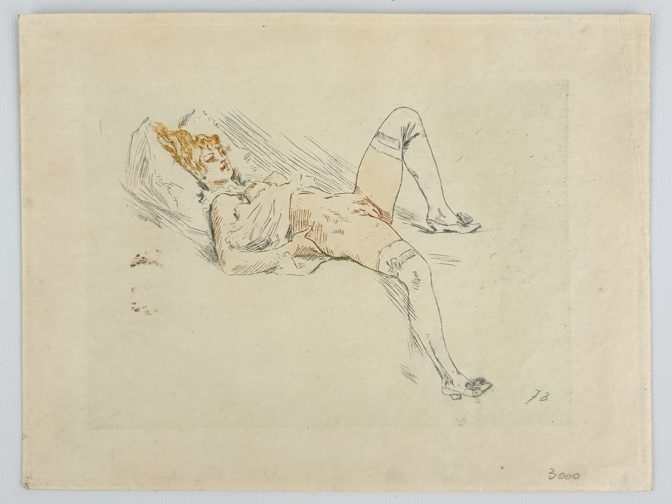 Félicien ROPS (1833-1898) Een collectie van 7 gravures en etsen. (W:15,8 x H:22,8 cm)