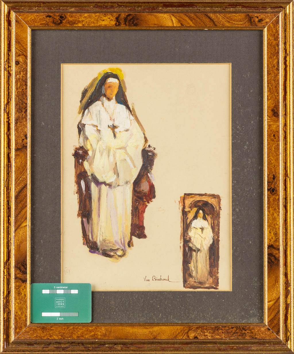 Jules VAN BIESBROECK (1873-1965) 'Scetch of a Nun'