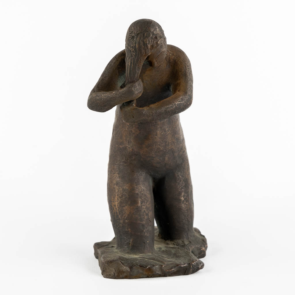 Geo VINDEVOGEL (1923-1977) 'Bathing' patinated bronze.