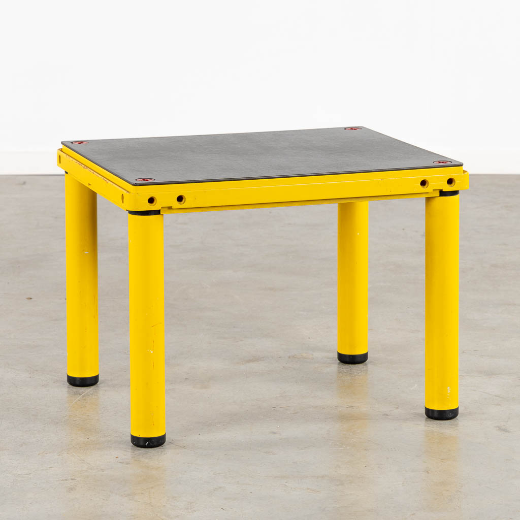 Kartell, a vintage table 'School System'. (L:52 x W:62 x H:46 cm)