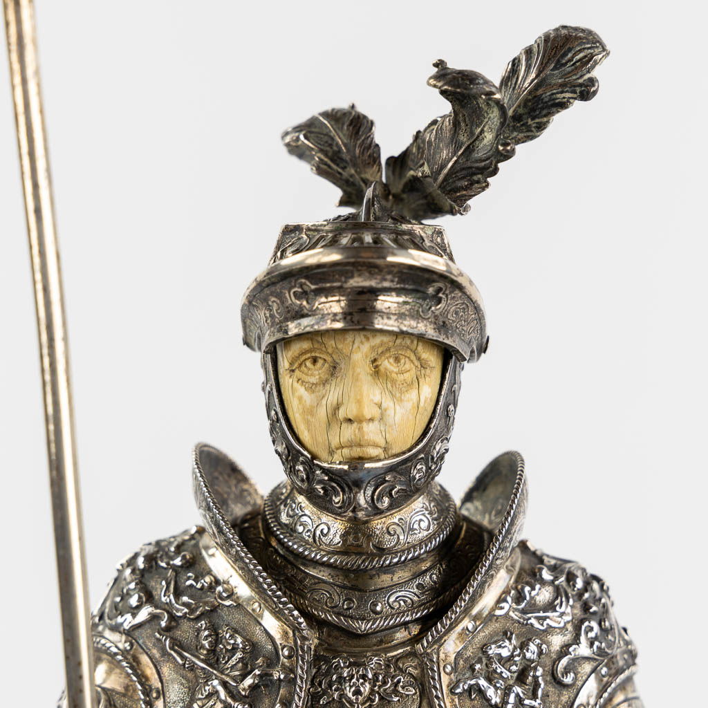 Jean Louis Schlingloff, 'Charles The Bold and Mary of Burgundy', Hanau, Germany. 6,5 kg. (L:18 x W:18 x H:57 cm)