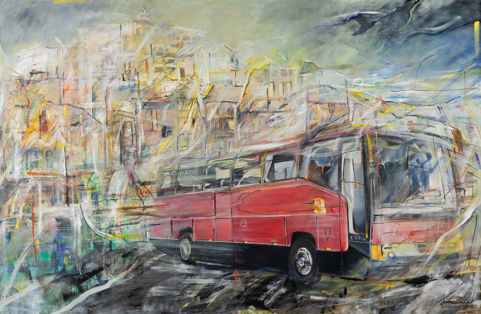 Jo VANTOURNHOUT (XX-XXI) 'Autocar' 1997. (W:293 x H:193 cm)