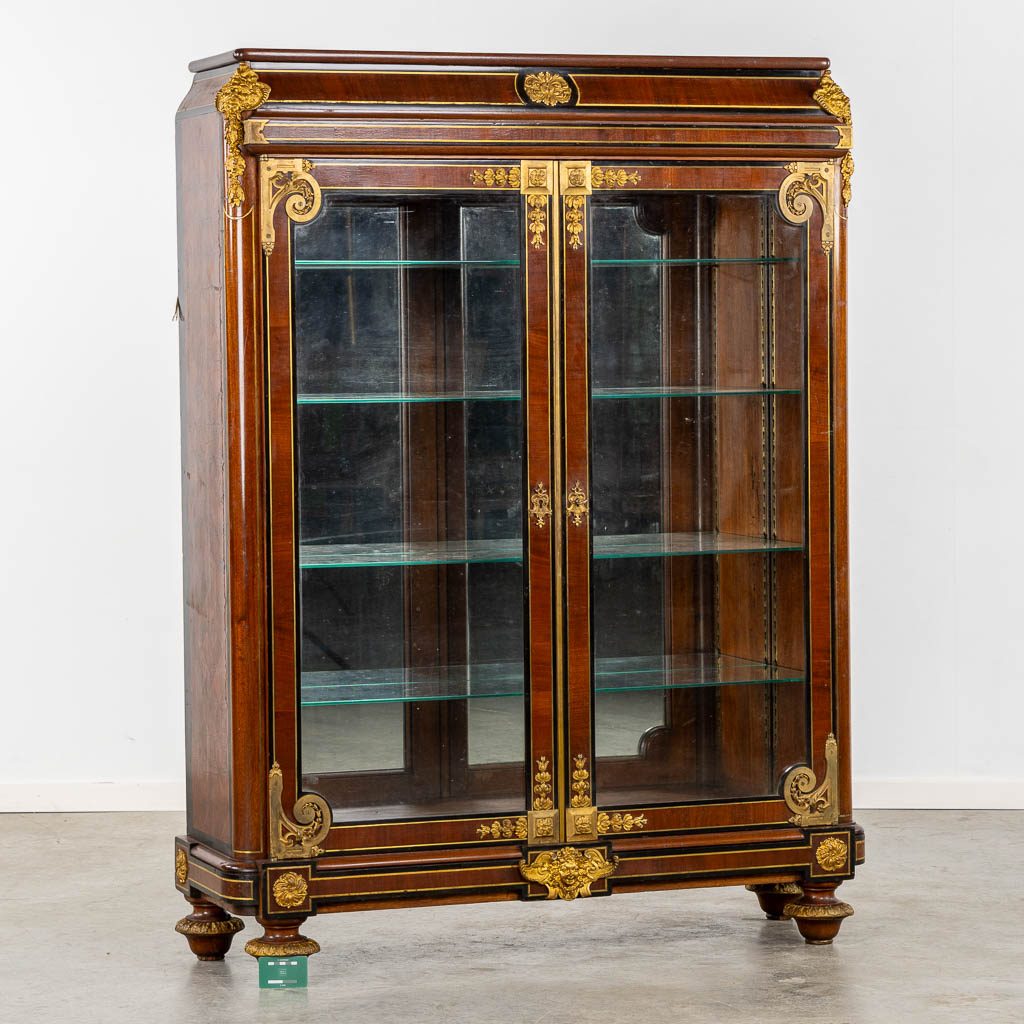 An exceptional two-door display cabinet, in the style of Paul Sormani. 19th C. (L:42 x W:125 x H:165 cm)