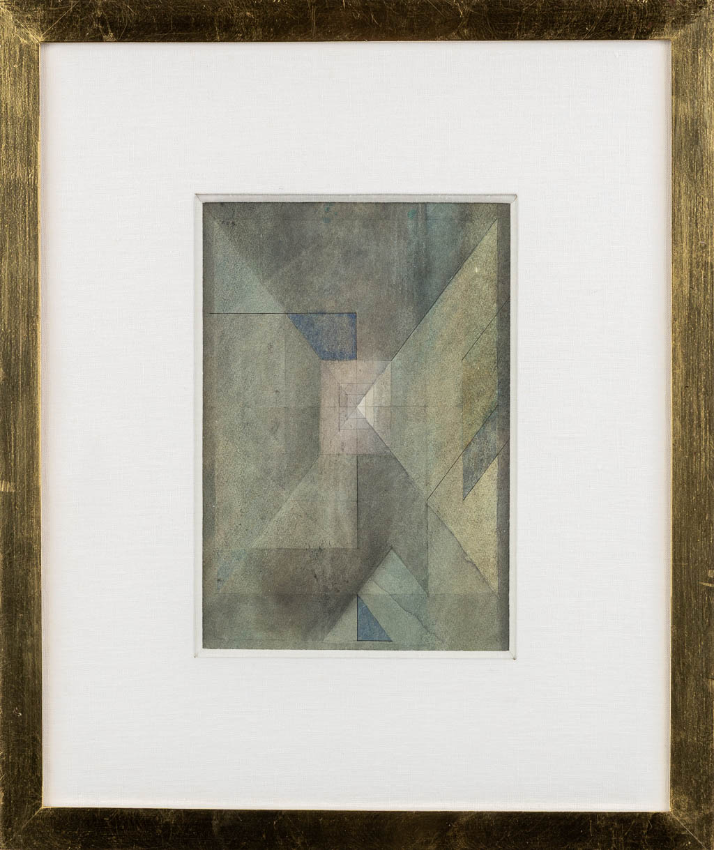 Félix DE BOECK (1898-1995) 'Abstracte Compositie' Twee tekeningen, voor-achter