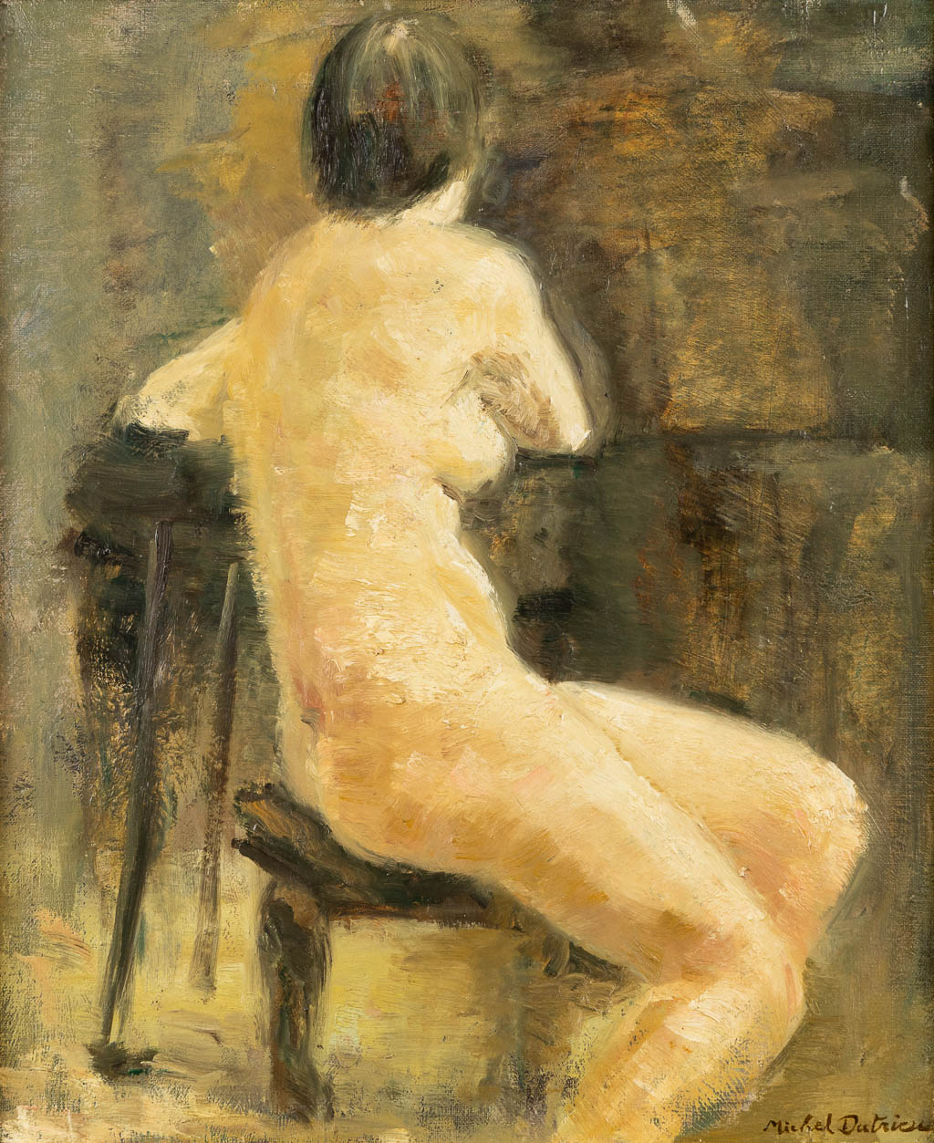 Michel DUTRIEU (1910-1993) 'Nude'. (W:38 x H:46 cm)