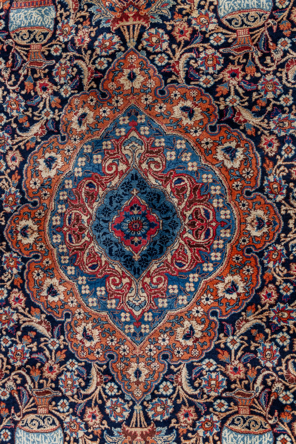 An Oriental hand-made carpet. Kashmar.