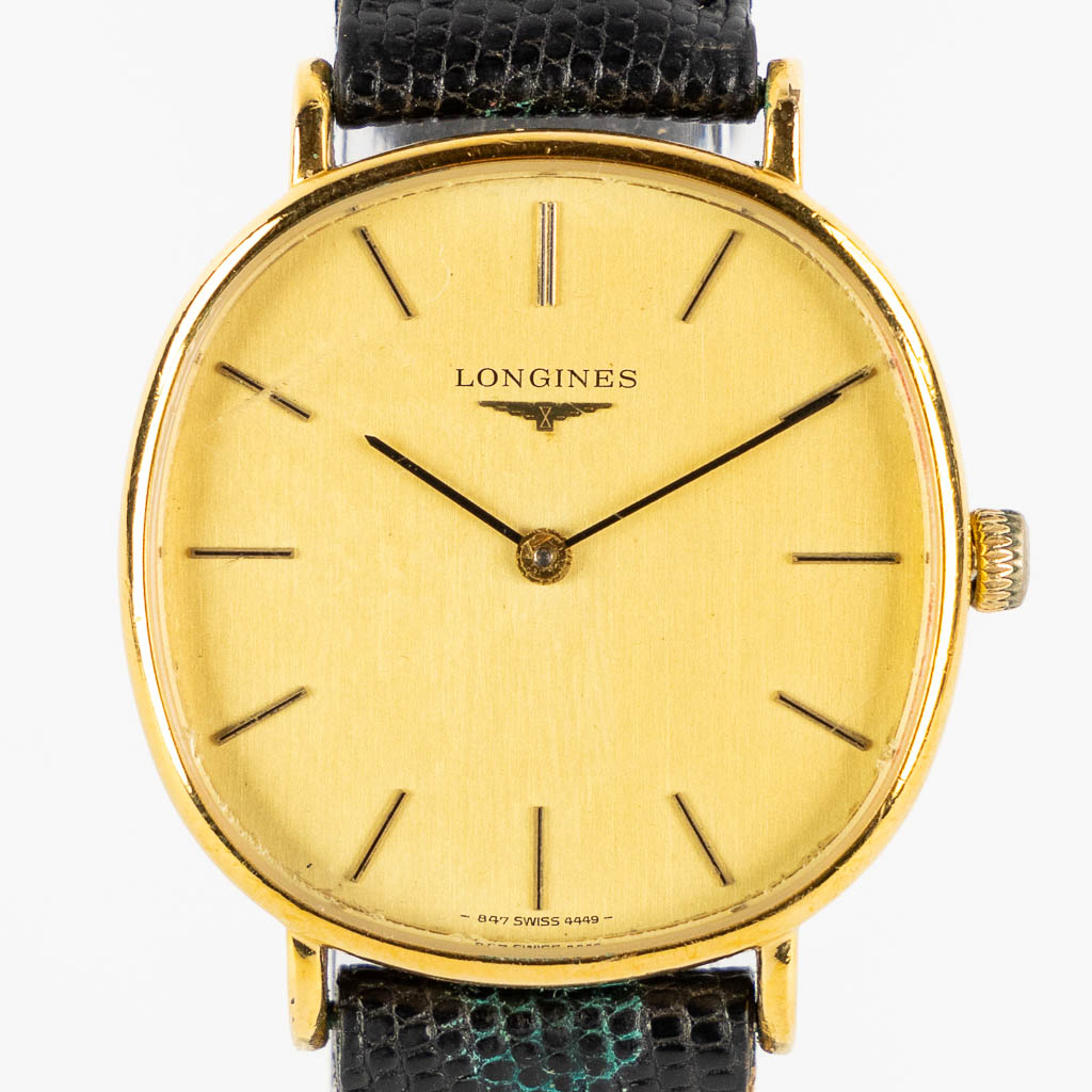 Longines en Omega Deville, twee polsuurwerken. (W:3,2 cm)