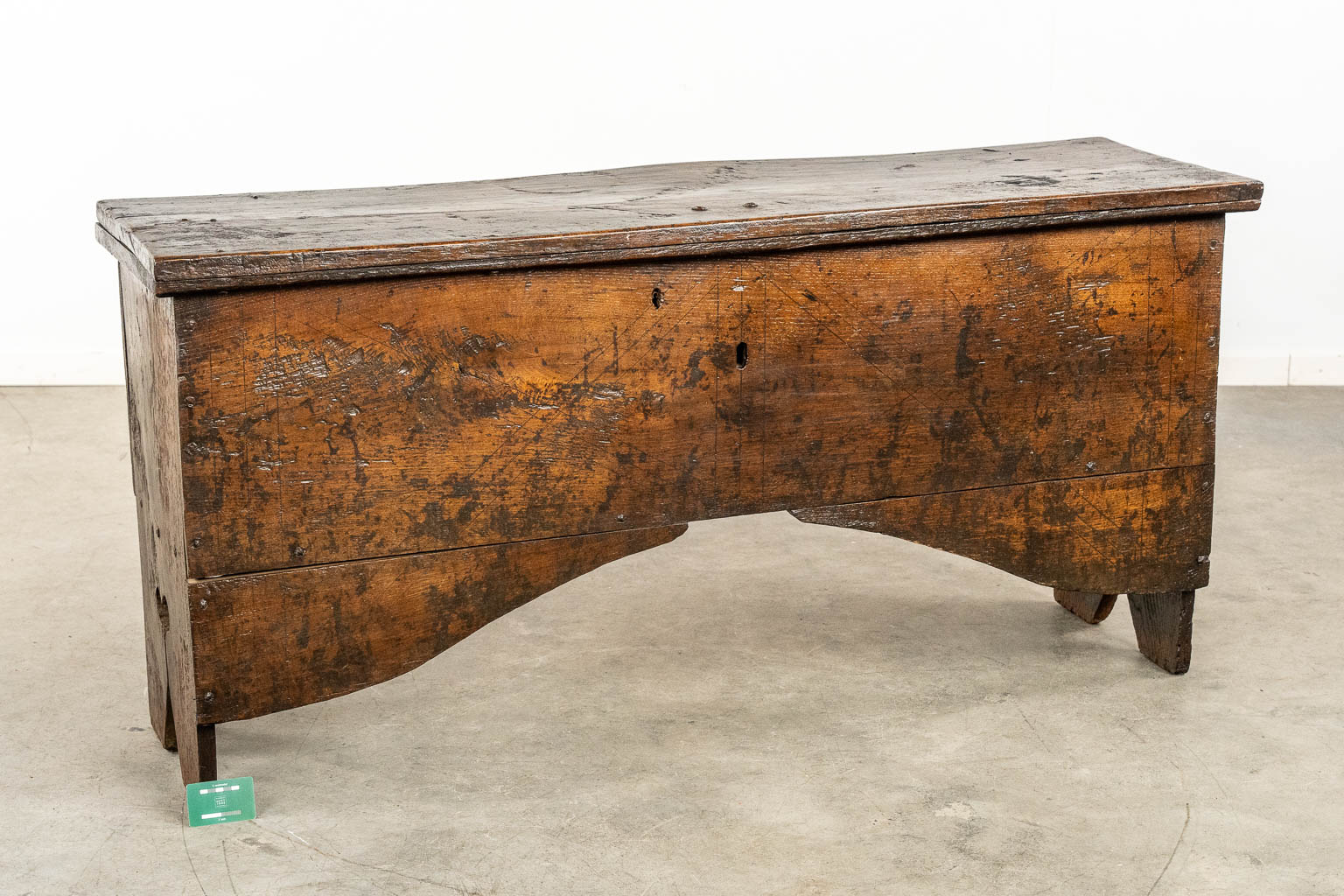 An antique Chest, sculptured oak, Flanders/The Low Countries, 17th C. 