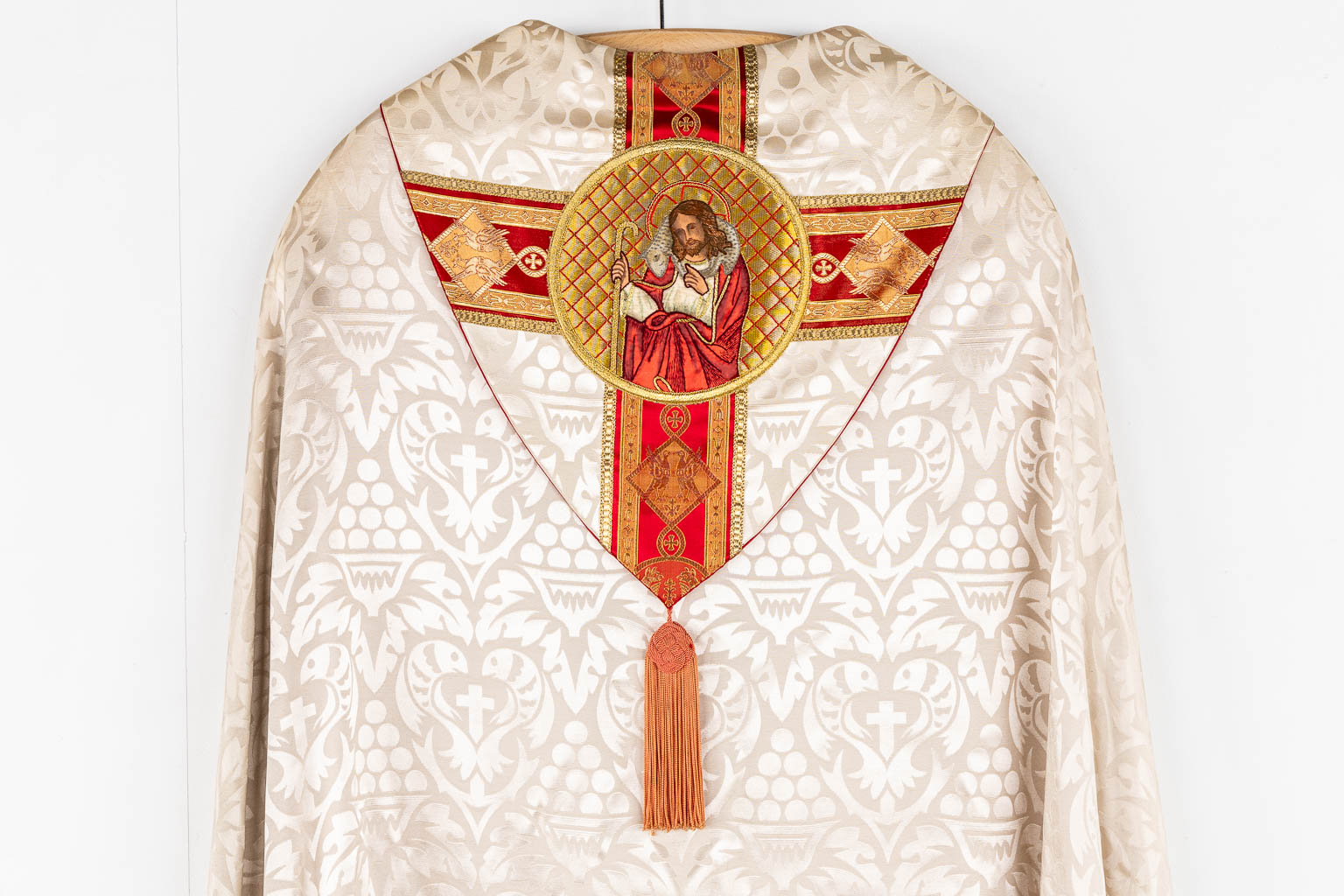 Two Chasubles and Two Banners, Embroideries. 