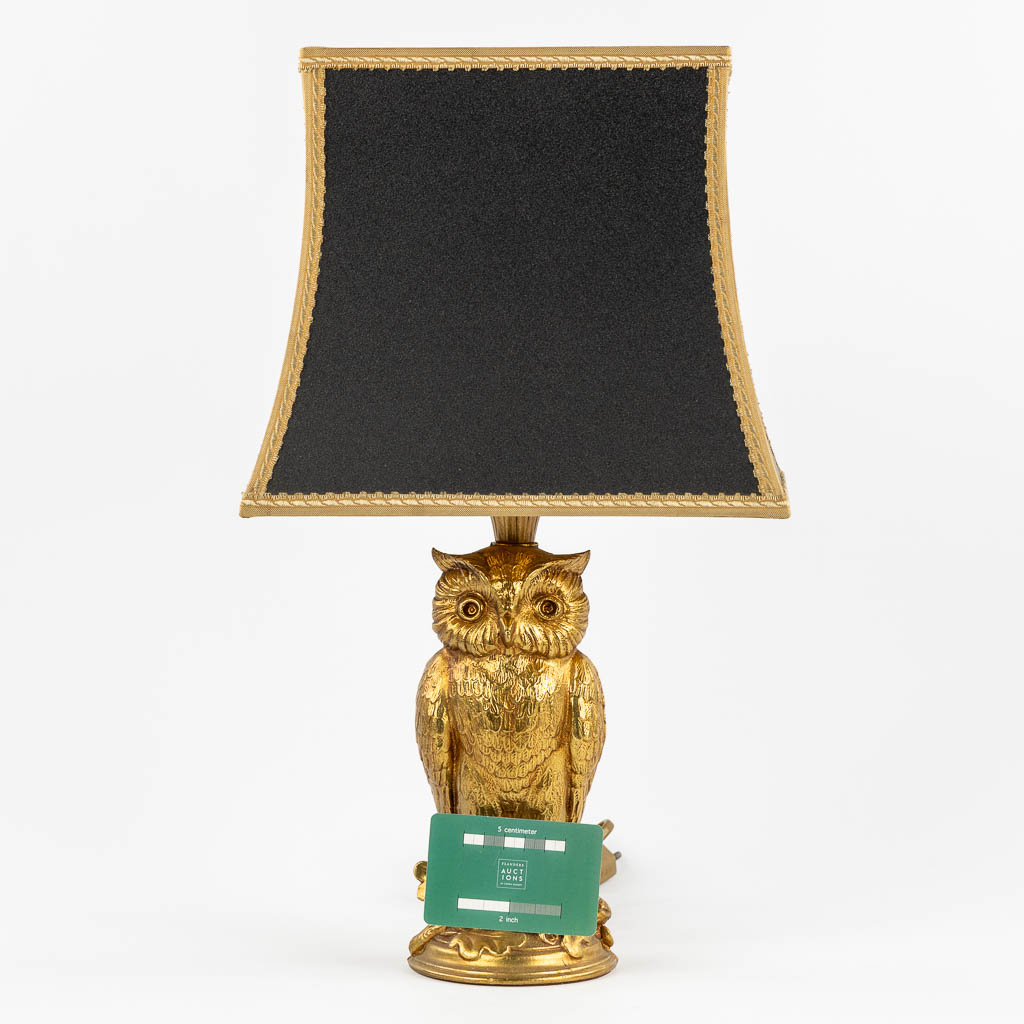 Deknudt, Loevsky & Loevsky, a table lamp, 'Owl'. (c.1980).