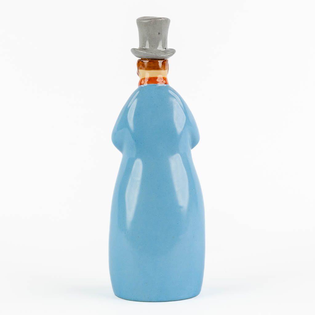 Robj Paris, A figurative bottle. Art Deco, circa 1930. (L:8 x W:9 x H:26 cm)