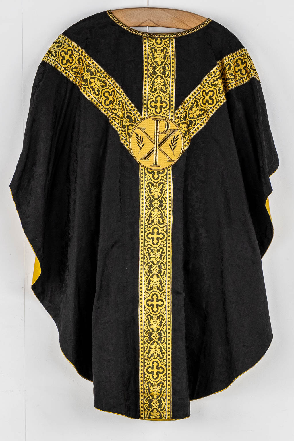 A Cope, thick silver-thread embroideries 'The Eye of Providence', Added a Roman Chasuble and Chasuble. 