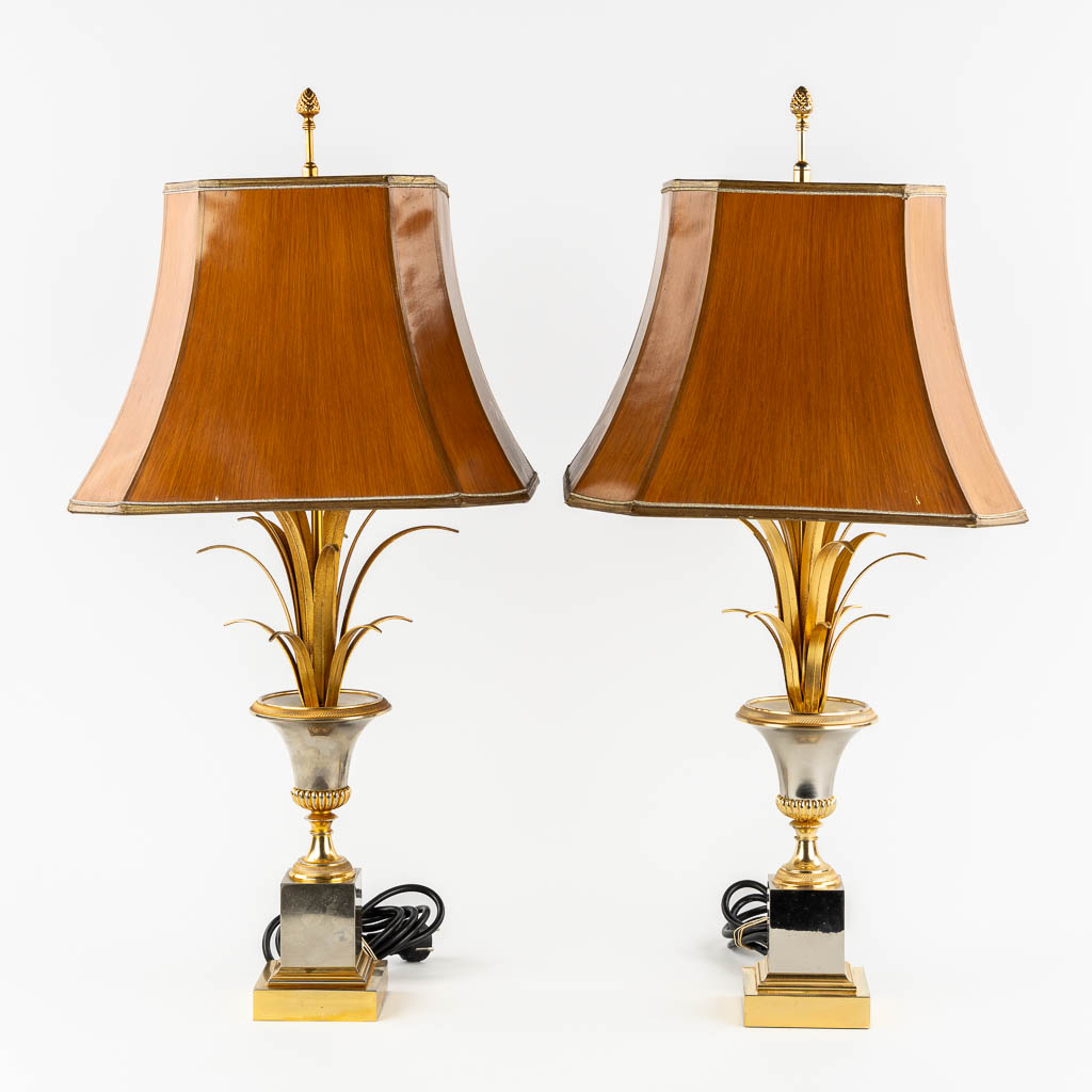 Boulanger S.A., a pair of table lamps, Hollywood Regency style.