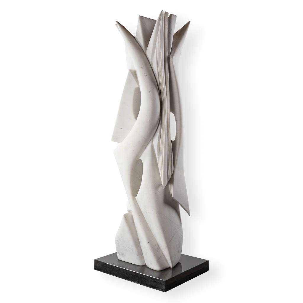 Pablo ATCHUGARRY (1954) 'Untitled' white Carrara marble, 2008. (L:61 x W:50 x H:226 cm)