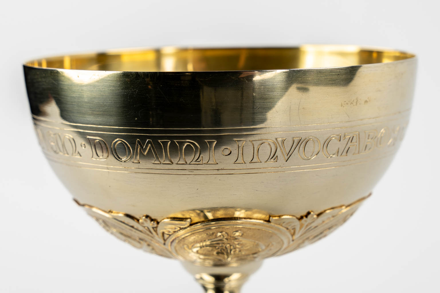 Célestin DE KEUKELAERE (1800-1883) 'Chalice' silver, The Life of Christ', 19th C. 694g. 