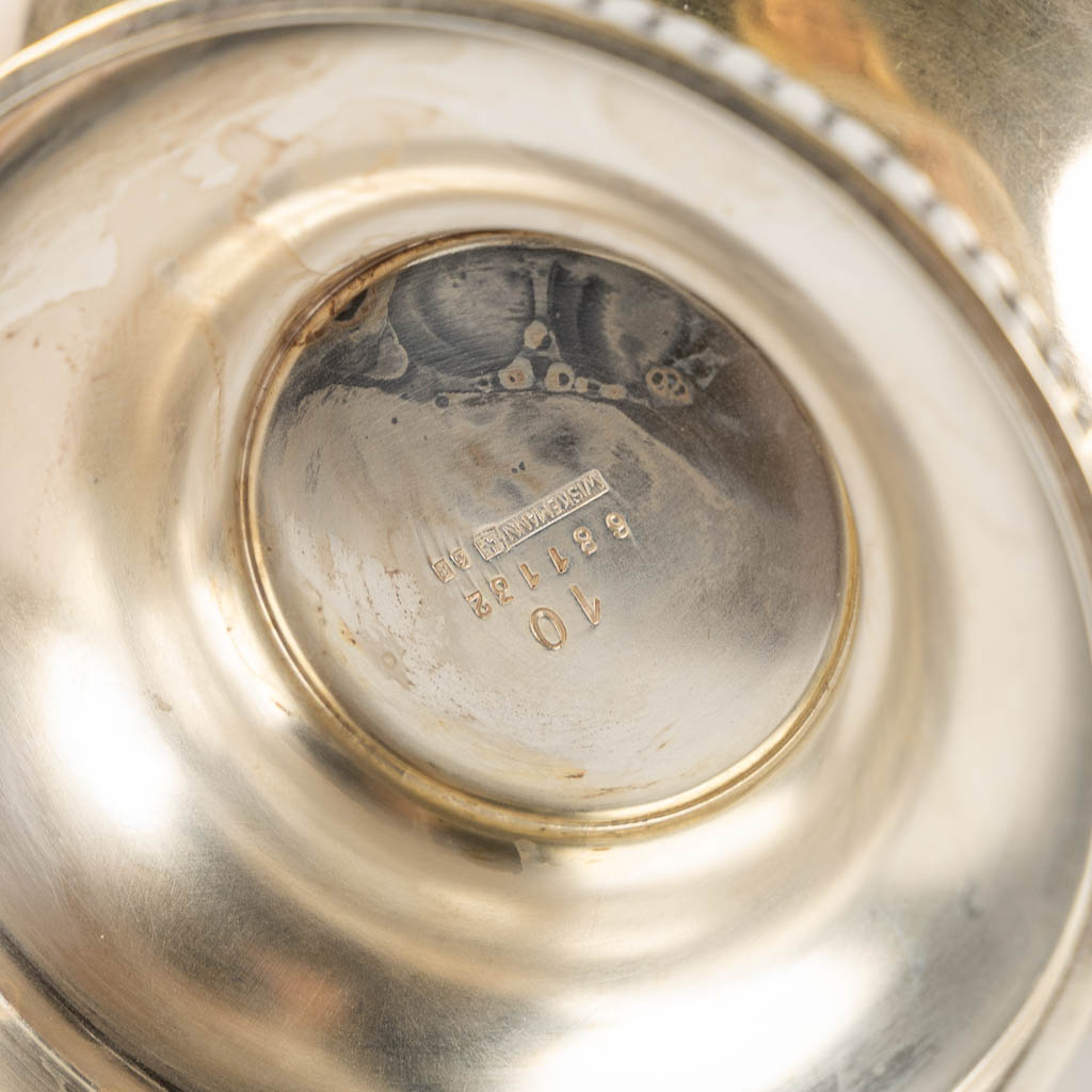 Wiskemann, a silver-plated coffee and tea service, Louis XVI style.