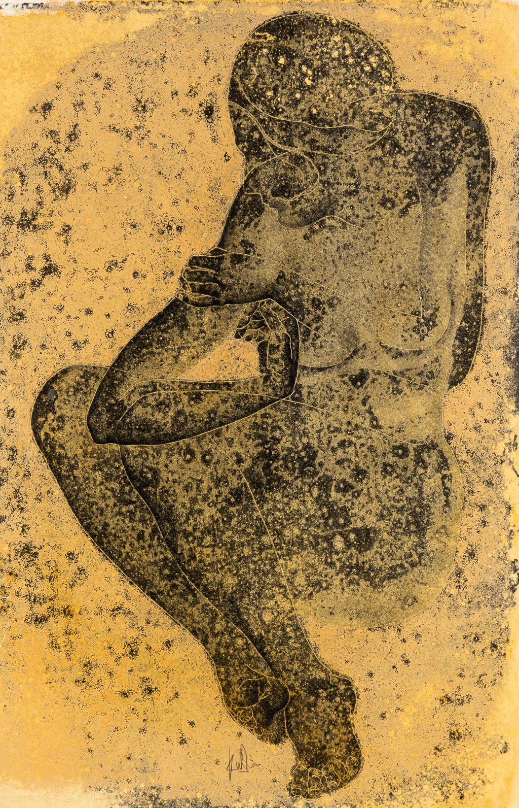 Prim FULLA (1932-2015) 'Nude'. (W:92 x H:122 cm)