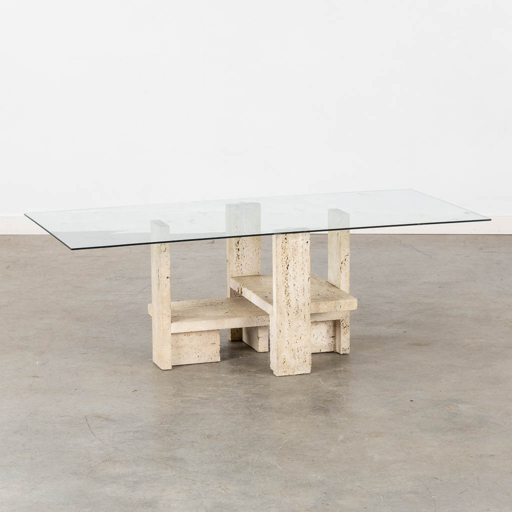 Willy BALLEZ (XX) 'Coffee table'. (L:56 x W:120 x H:41 cm)