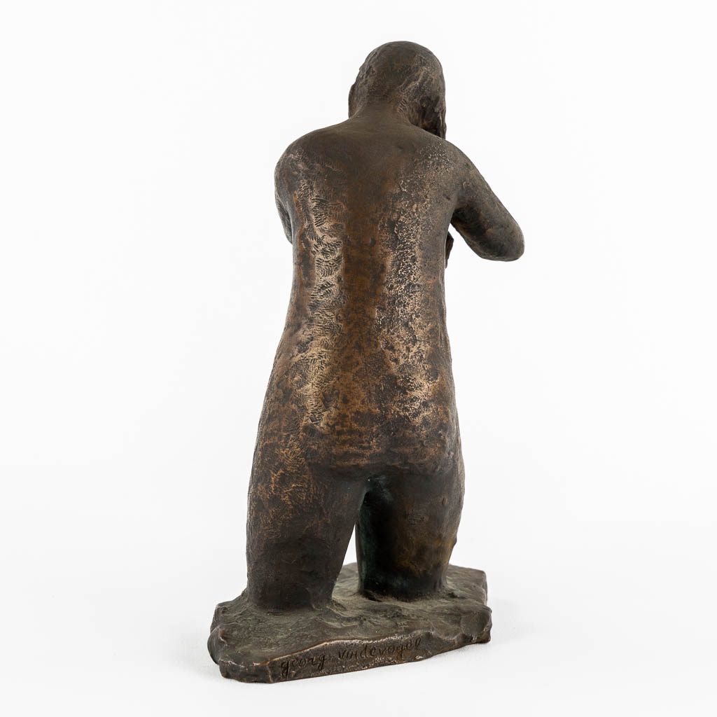 Geo VINDEVOGEL (1923-1977) 'Bathing' patinated bronze.