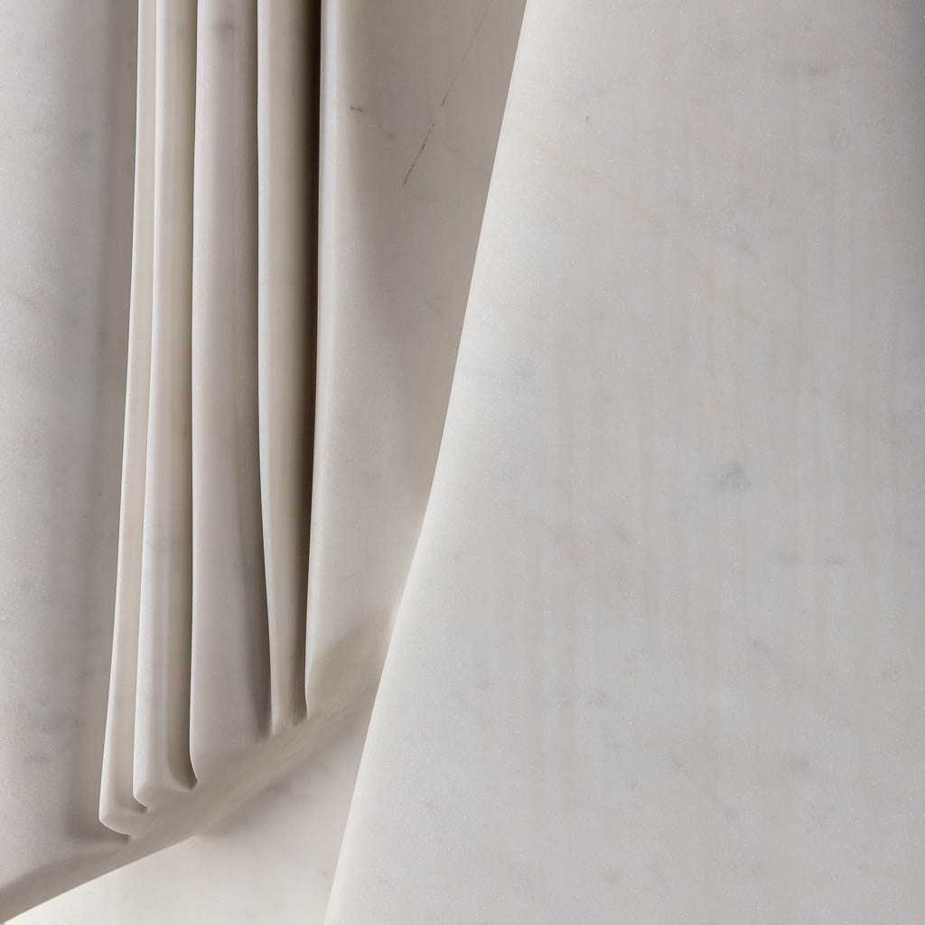 Pablo ATCHUGARRY (1954) 'Untitled' white Carrara marble, 2008. (L:61 x W:50 x H:226 cm)