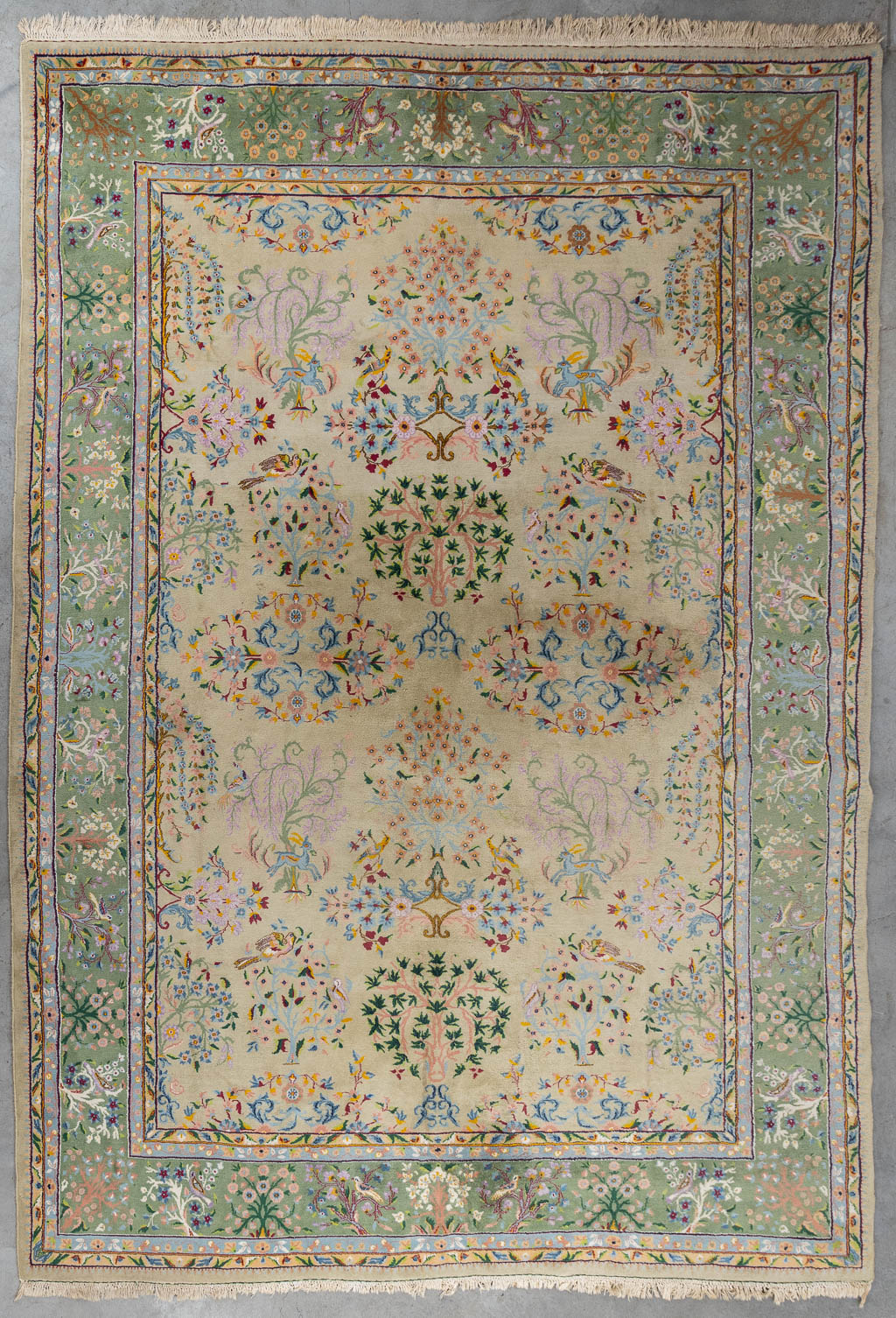 An Oriental hand-made carpet, Azadary. (L:356 x W:247 cm)