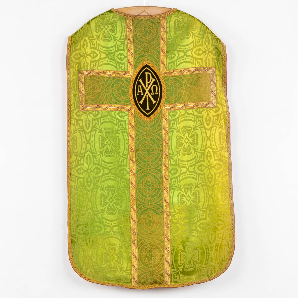 Four Roman Chasubles and matching Stola, embroideries. 