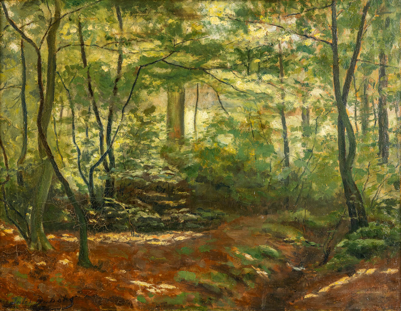 Jules DUBOIS (1888-1958) 'Forest View'. (W:69 x H:54 cm)