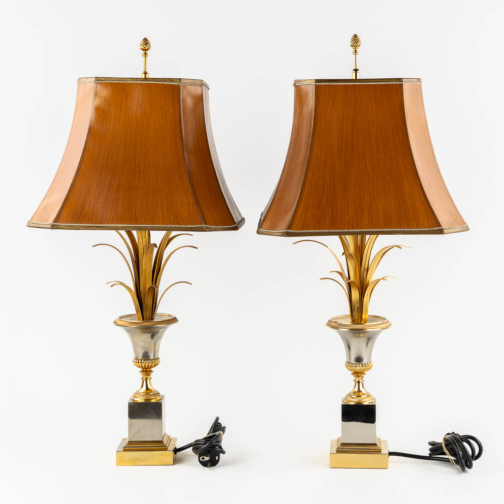 Boulanger S.A., a pair of table lamps, Hollywood Regency style.