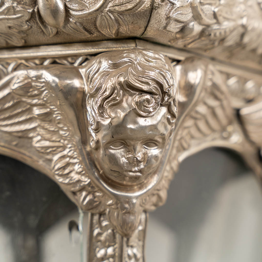 A set of four Baroque-style Church Lanterns, silver-plated metal. (c.1900). 