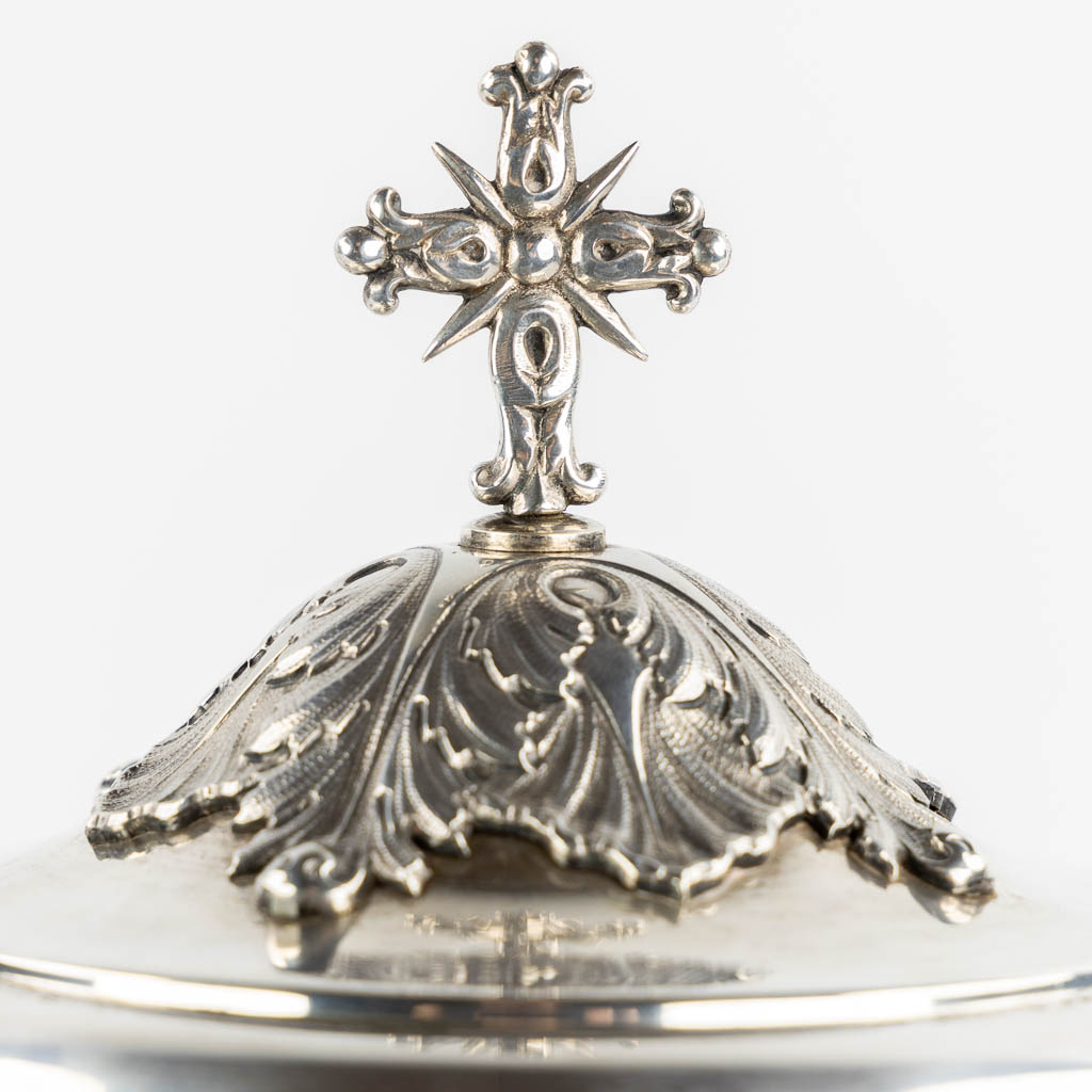 Joannes VAN DAMME (1798-1869) 'Ciboria' silver, Bruges. 874g. (H:34 x D:15,5 cm)