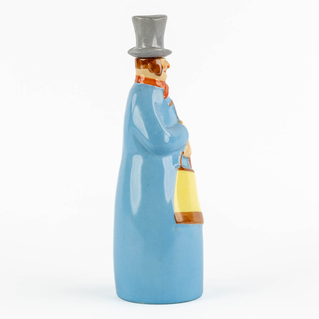 Robj Paris, een figuratieve fles. Art Deco, circa 1930. (L:8 x W:9 x H:26 cm)