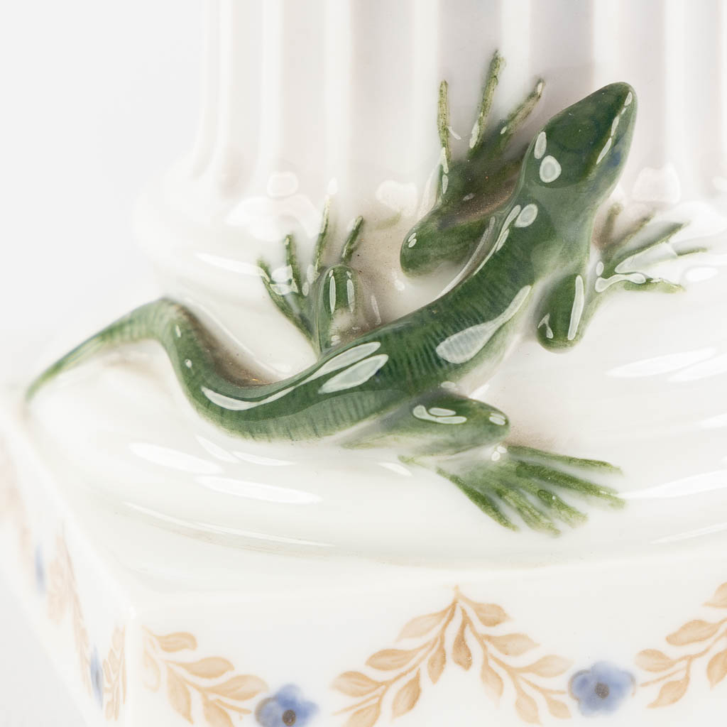 Royal Copenhagen, 'Faun with a pan flute', porcelain.